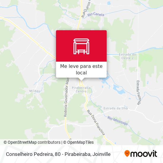 Conselheiro Pedreira, 80 - Pirabeiraba mapa