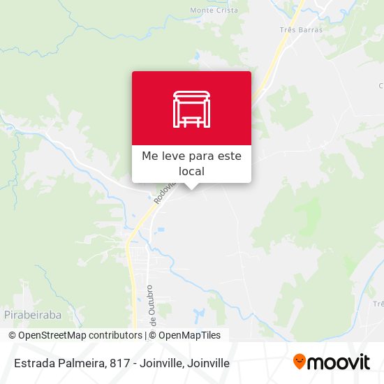 Estrada Palmeira, 817 - Joinville mapa