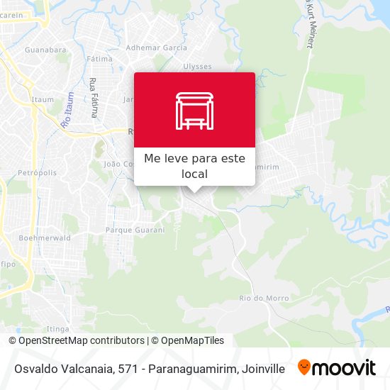 Osvaldo Valcanaia, 571 - Paranaguamirim mapa