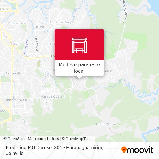 Frederico R G Dumke, 201 - Paranaguamirim mapa