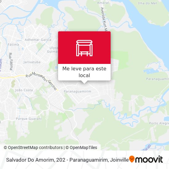 Salvador Do Amorim, 202 - Paranaguamirim mapa