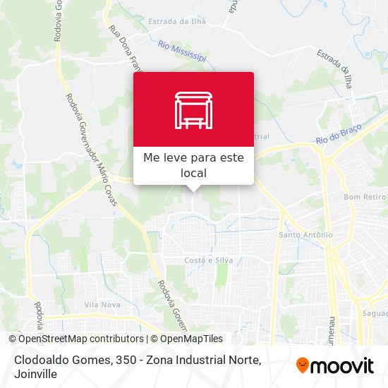 Clodoaldo Gomes, 350 - Zona Industrial Norte mapa