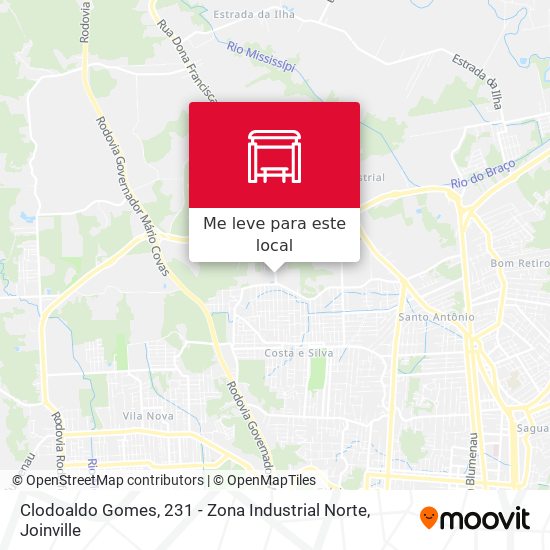 Clodoaldo Gomes, 231 - Zona Industrial Norte mapa