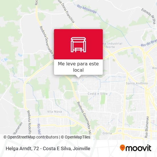 Helga Arndt, 72 - Costa E Silva mapa