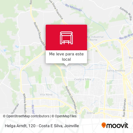 Helga Arndt, 120 - Costa E Silva mapa