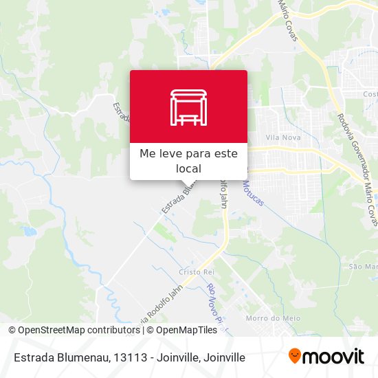 Estrada Blumenau, 13113 - Joinville mapa