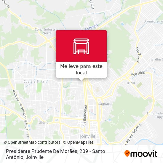 Presidente Prudente De Morães, 209 - Santo Antônio mapa