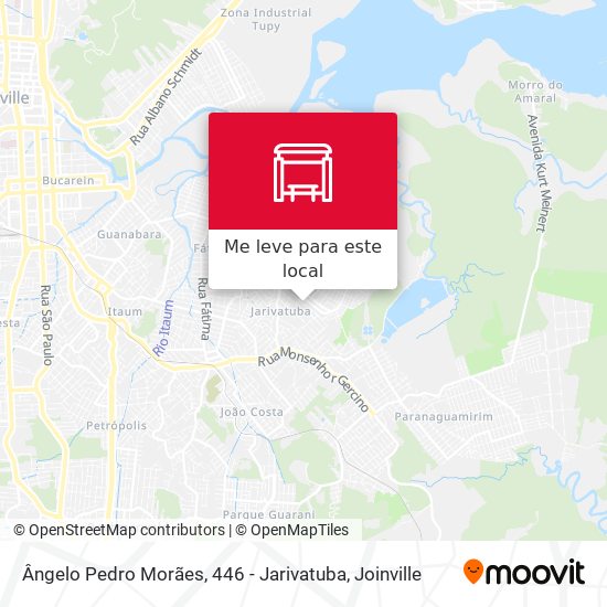 Ângelo Pedro Morães, 446 - Jarivatuba mapa