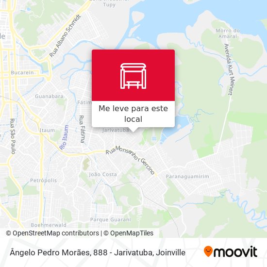 Ângelo Pedro Morães, 888 - Jarivatuba mapa