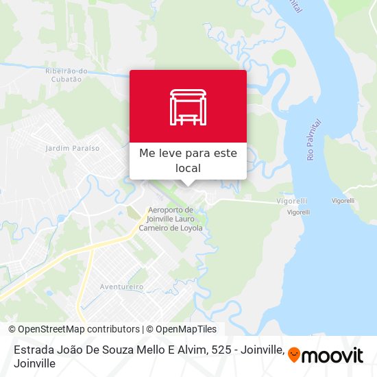 Estrada João De Souza Mello E Alvim, 525 - Joinville mapa