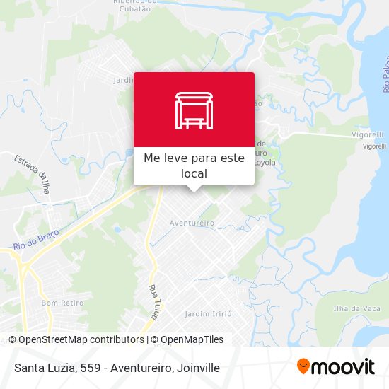 Santa Luzia, 559 - Aventureiro mapa