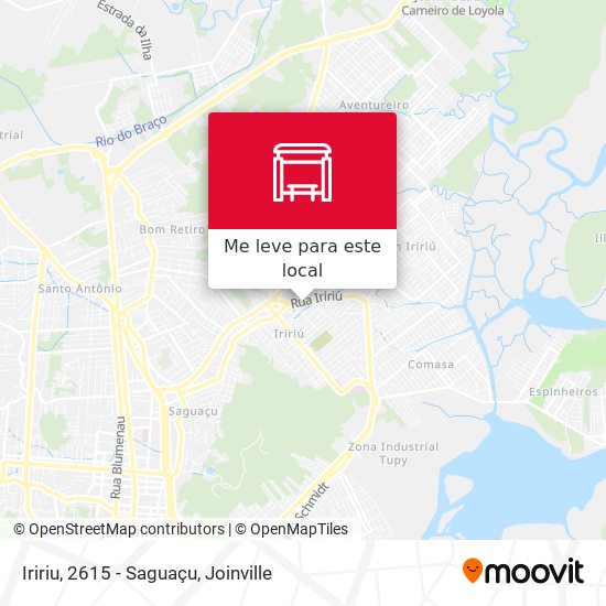 Iririu, 2615 - Saguaçu mapa