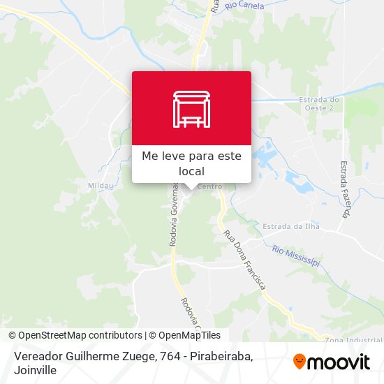 Vereador Guilherme Zuege, 764 - Pirabeiraba mapa