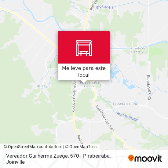 Vereador Guilherme Zuege, 570 - Pirabeiraba mapa