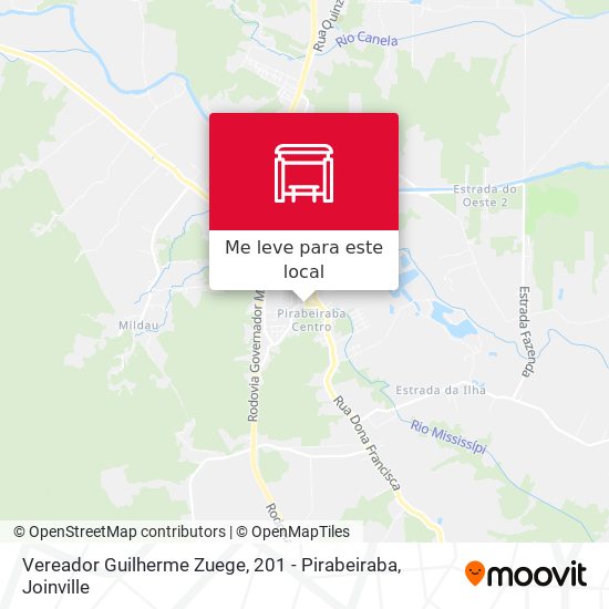 Vereador Guilherme Zuege, 201 - Pirabeiraba mapa