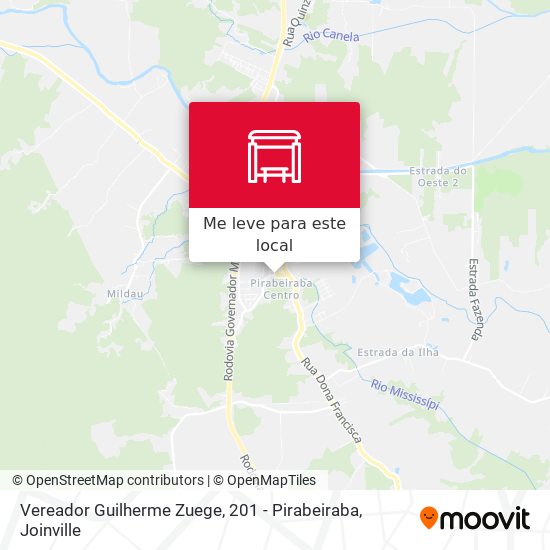 Vereador Guilherme Zuege, 201 - Pirabeiraba mapa