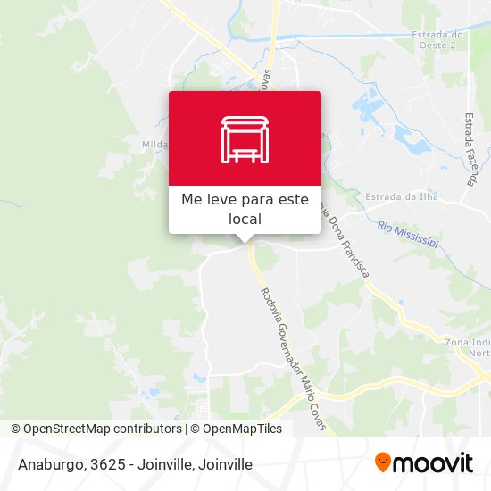Anaburgo, 3625 - Joinville mapa