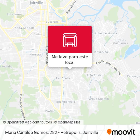 Maria Cantilde Gomes, 282 - Petrópolis mapa