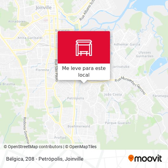 Bélgica, 208 - Petrópolis mapa