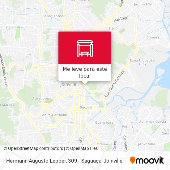 Hermann Augusto Lepper, 309 - Saguaçu mapa
