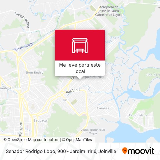 Senador Rodrigo Lôbo, 900 - Jardim Iririú mapa