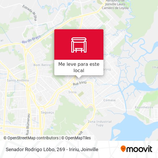 Senador Rodrigo Lôbo, 269 - Iririu mapa