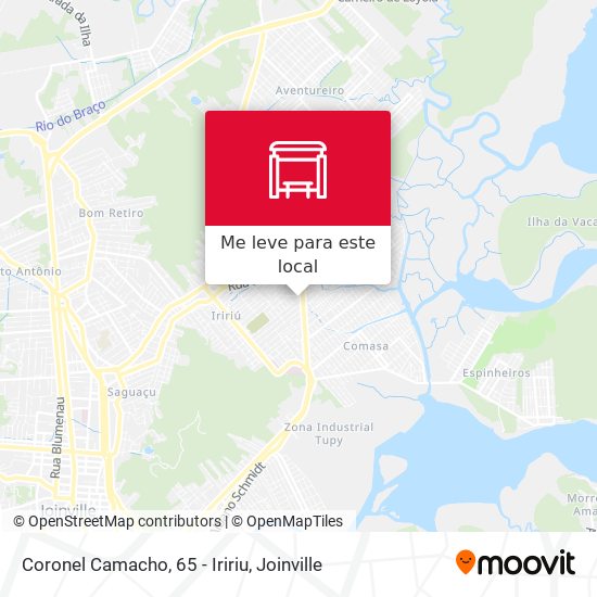 Coronel Camacho, 65 - Iririu mapa