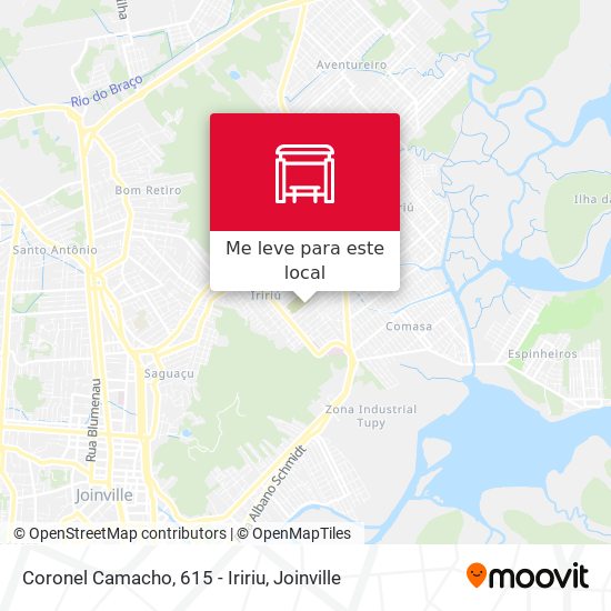 Coronel Camacho, 615 - Iririu mapa