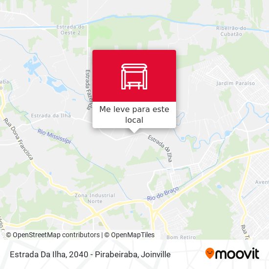 Estrada Da Ilha, 2040 - Pirabeiraba mapa