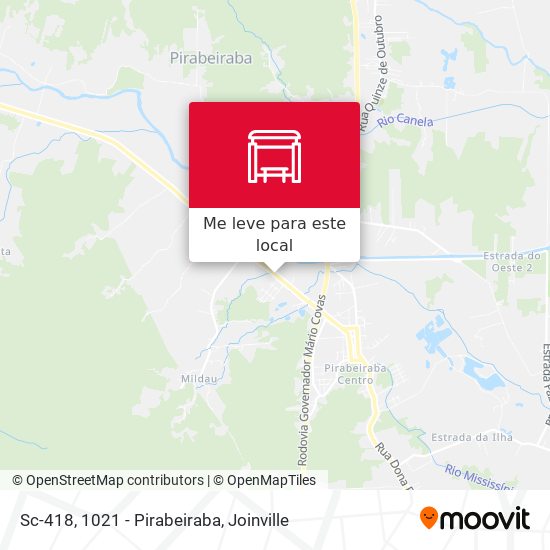 Sc-418, 1021 - Pirabeiraba mapa