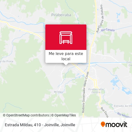 Estrada Mildau, 410 - Joinville mapa