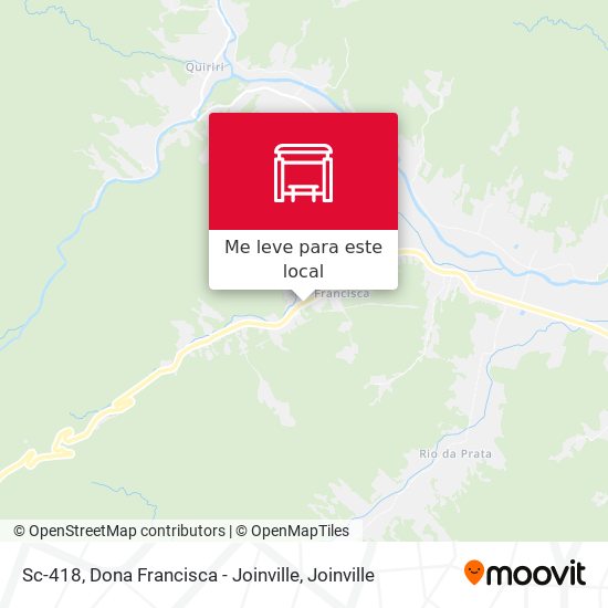 Sc-418, Dona Francisca - Joinville mapa