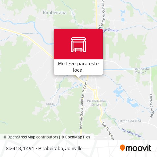 Sc-418, 1491 - Pirabeiraba mapa