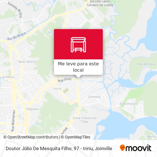 Doutor Júlio De Mesquita Filho, 97 - Iririu mapa