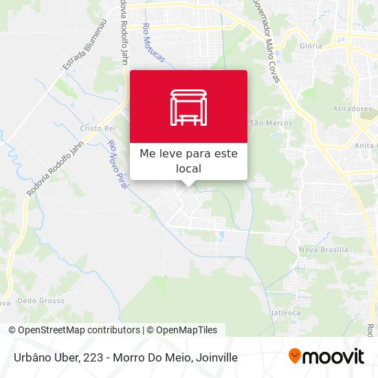 Urbâno Uber, 223 - Morro Do Meio mapa
