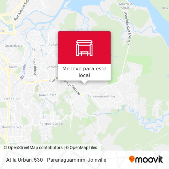 Átila Urban, 530 - Paranaguamirim mapa