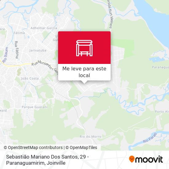 Sebastião Mariano Dos Santos, 29 - Paranaguamirim mapa