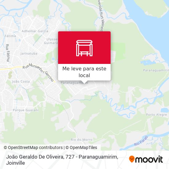 João Geraldo De Oliveira, 727 - Paranaguamirim mapa