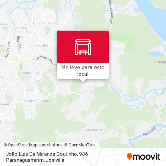 João Luís De Miranda Coutinho, 986 - Paranaguamirim mapa