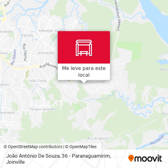 João Antônio De Souza, 36 - Paranaguamirim mapa