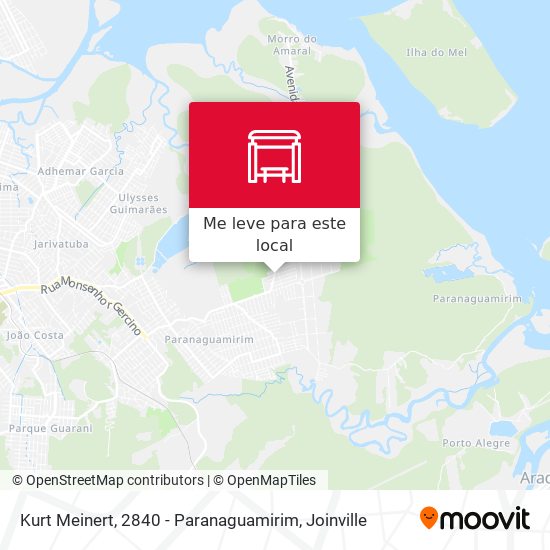 Kurt Meinert, 2840 - Paranaguamirim mapa