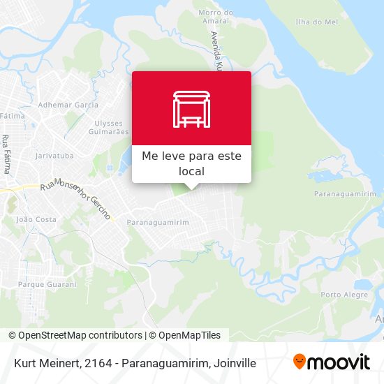 Kurt Meinert, 2164 - Paranaguamirim mapa