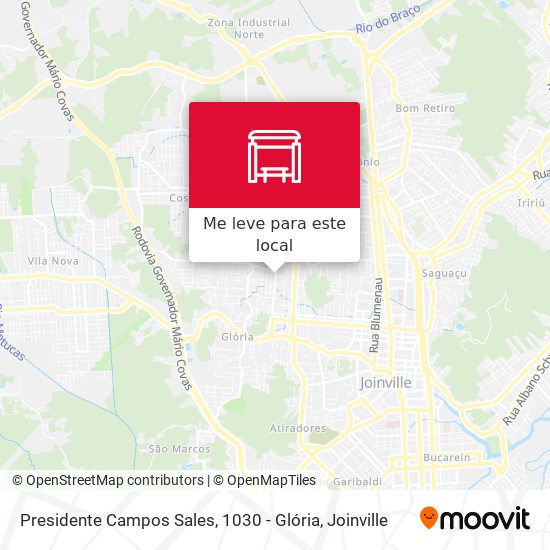 Presidente Campos Sales, 1030 - Glória mapa