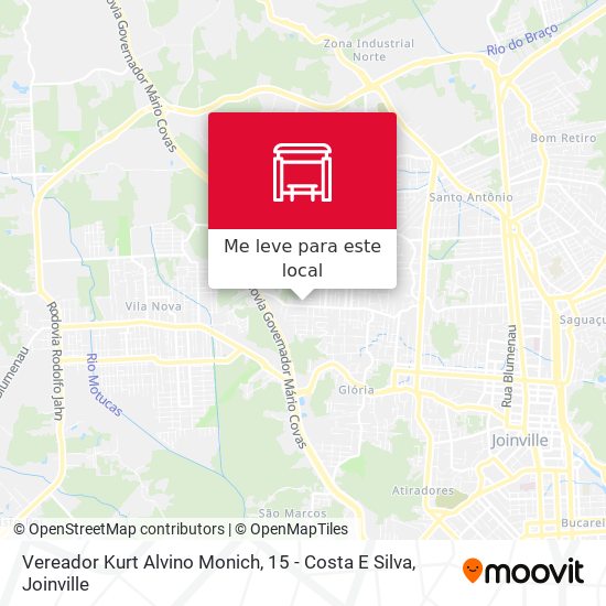 Vereador Kurt Alvino Monich, 15 - Costa E Silva mapa