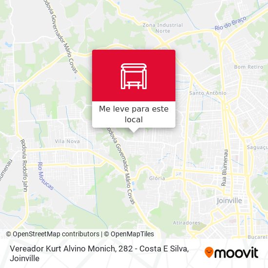 Vereador Kurt Alvino Monich, 282 - Costa E Silva mapa