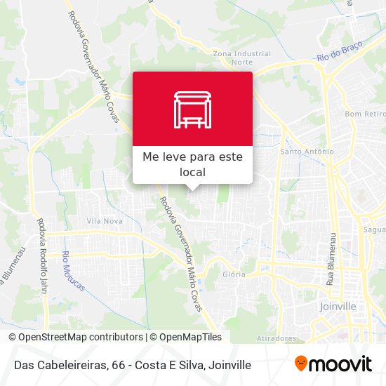 Das Cabeleireiras, 66 - Costa E Silva mapa
