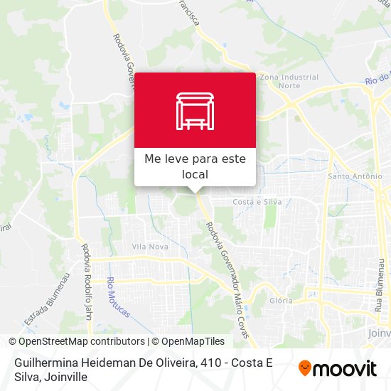 Guilhermina Heideman De Oliveira, 410 - Costa E Silva mapa