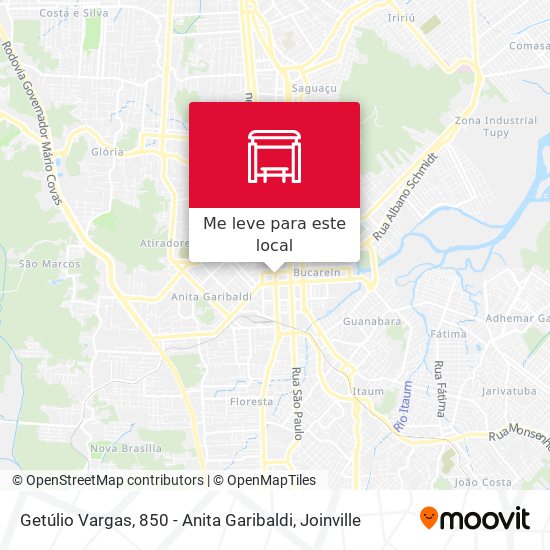 Getúlio Vargas, 850 - Anita Garibaldi mapa