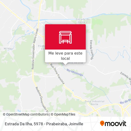 Estrada Da Ilha, 5978 - Pirabeiraba mapa