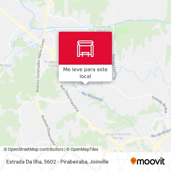 Estrada Da Ilha, 5602 - Pirabeiraba mapa